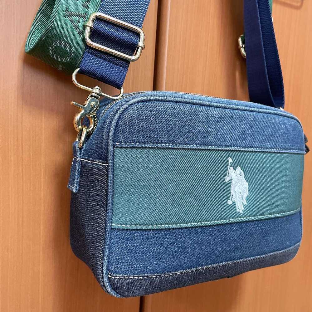 US POLO ASSN Denim Shoulder Bag Green x Denim. - image 3