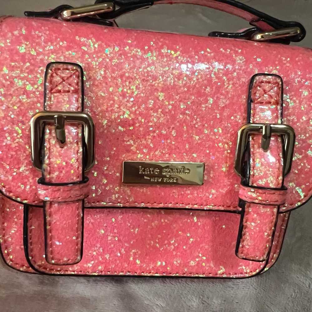 Katespade pink coral scout purse - image 2