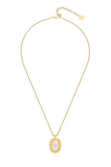 Gold Oval Logo Necklace