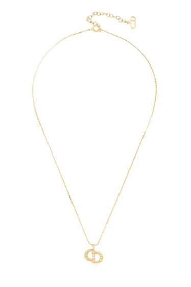 Gold Crystal 'CD' Necklace - image 1