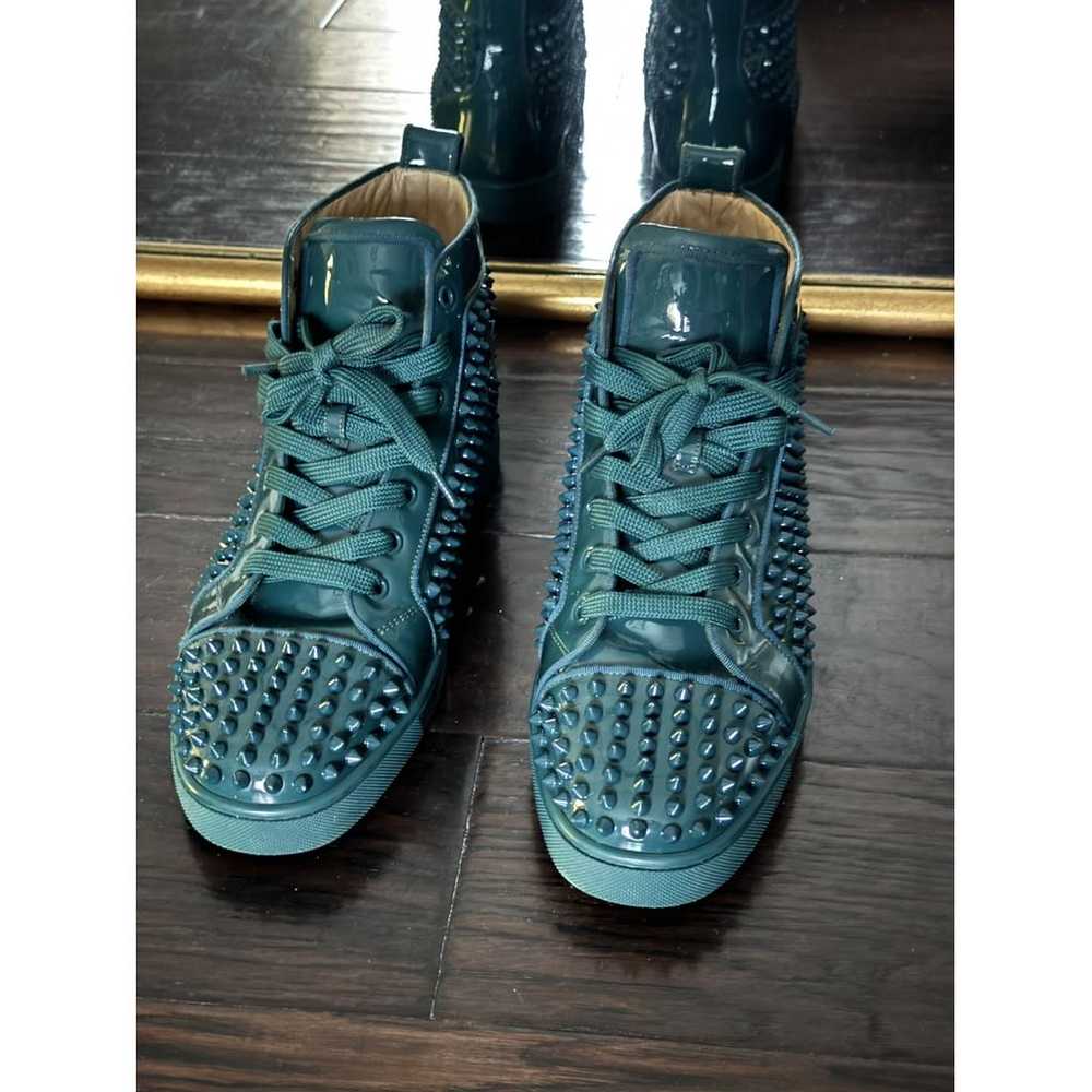 Christian Louboutin Louis leather high trainers - image 3