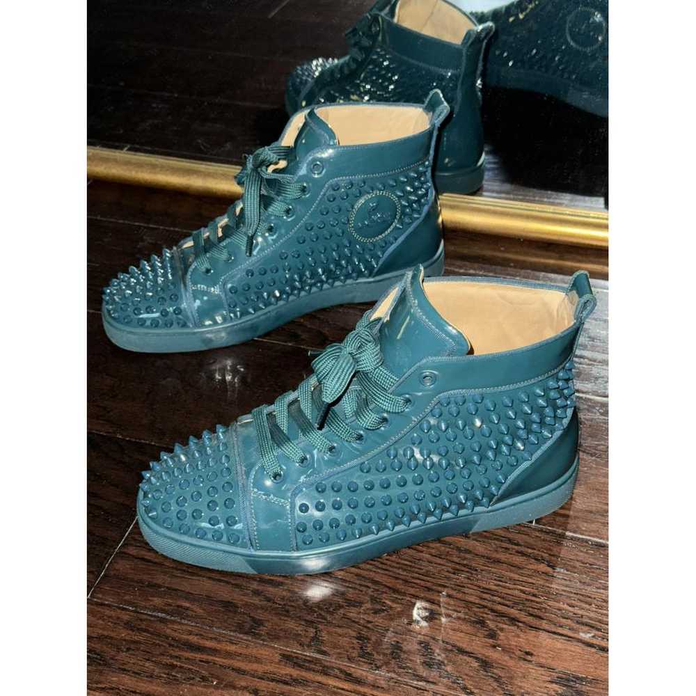 Christian Louboutin Louis leather high trainers - image 4