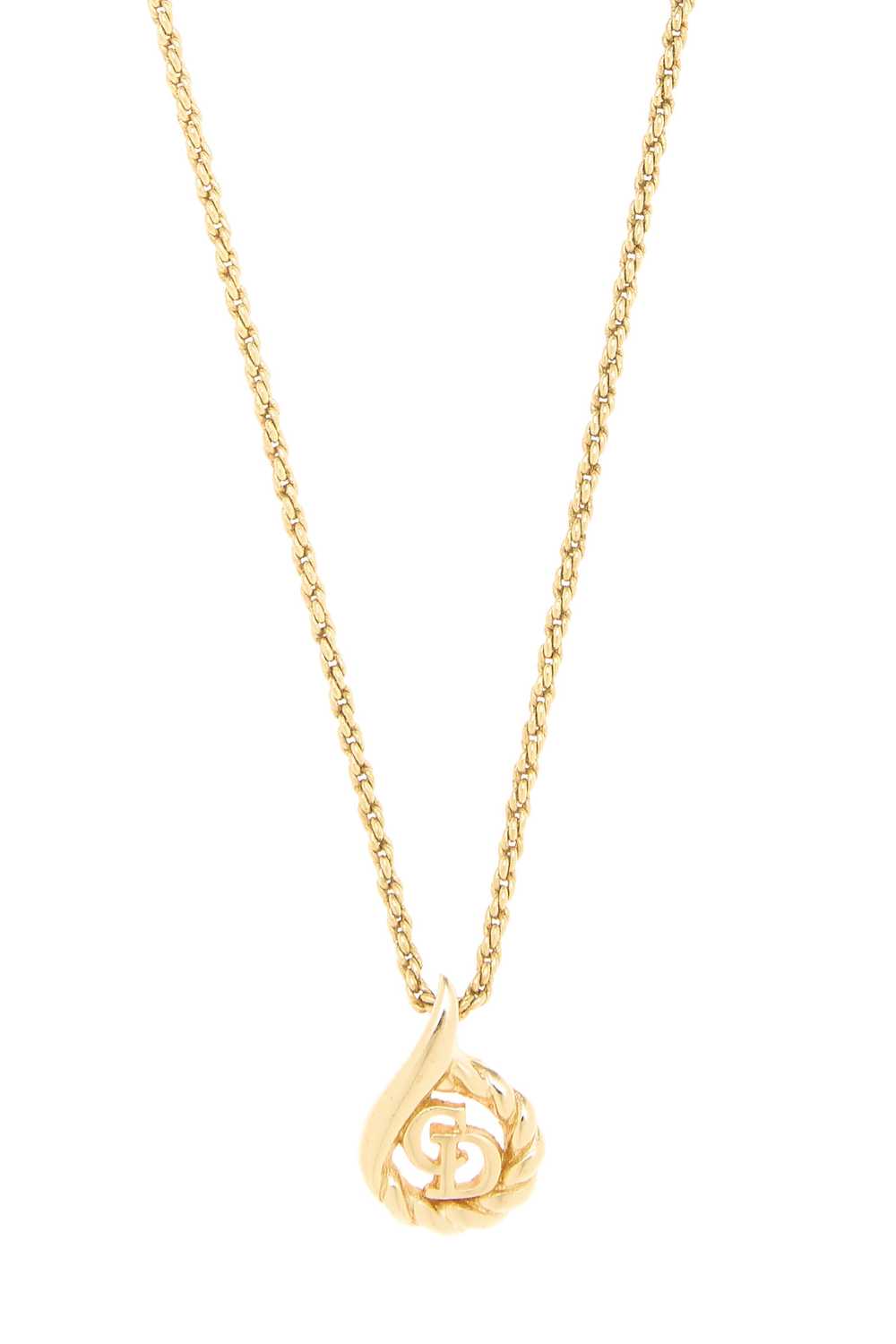 Gold 'CD' Necklace - image 2