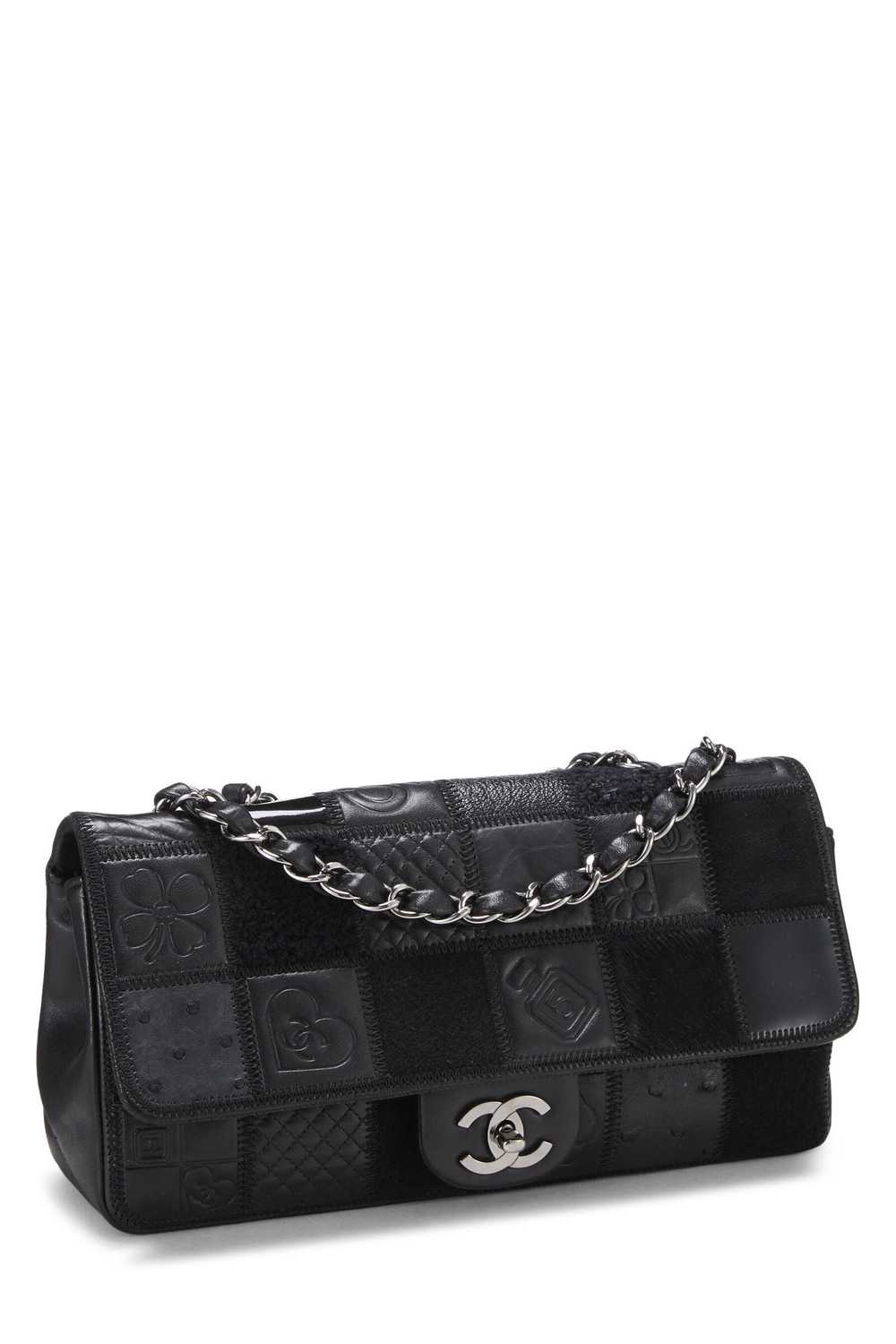 Black Patchwork Precious Symbols Flap Bag - image 2