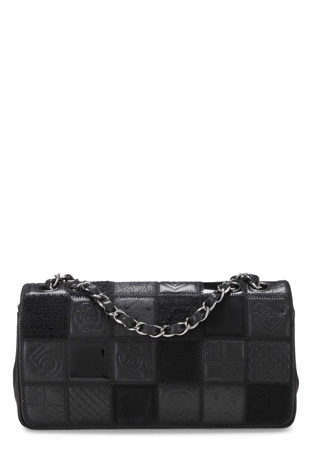 Black Patchwork Precious Symbols Flap Bag - image 4