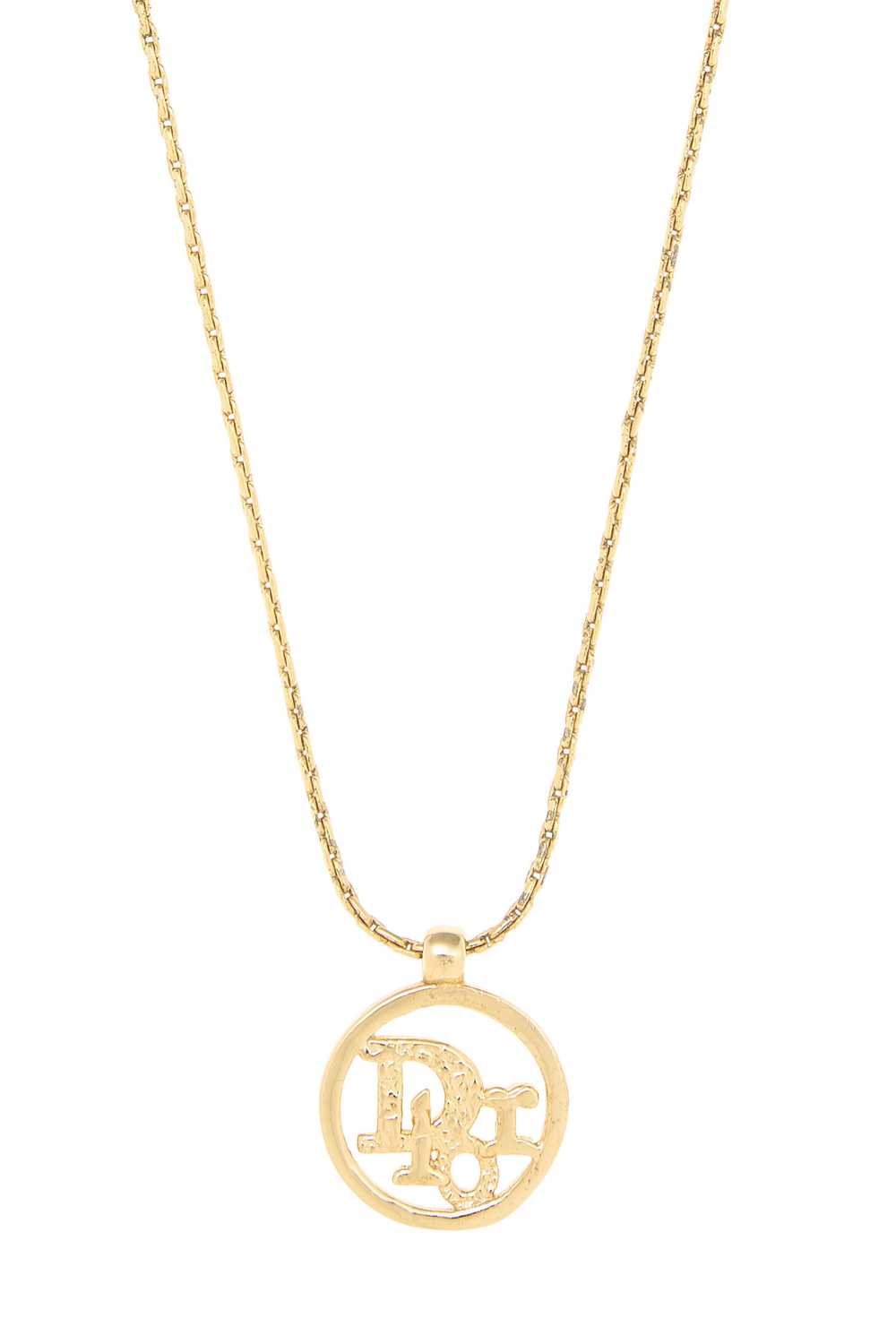 Gold Logo Letters Necklace - image 2