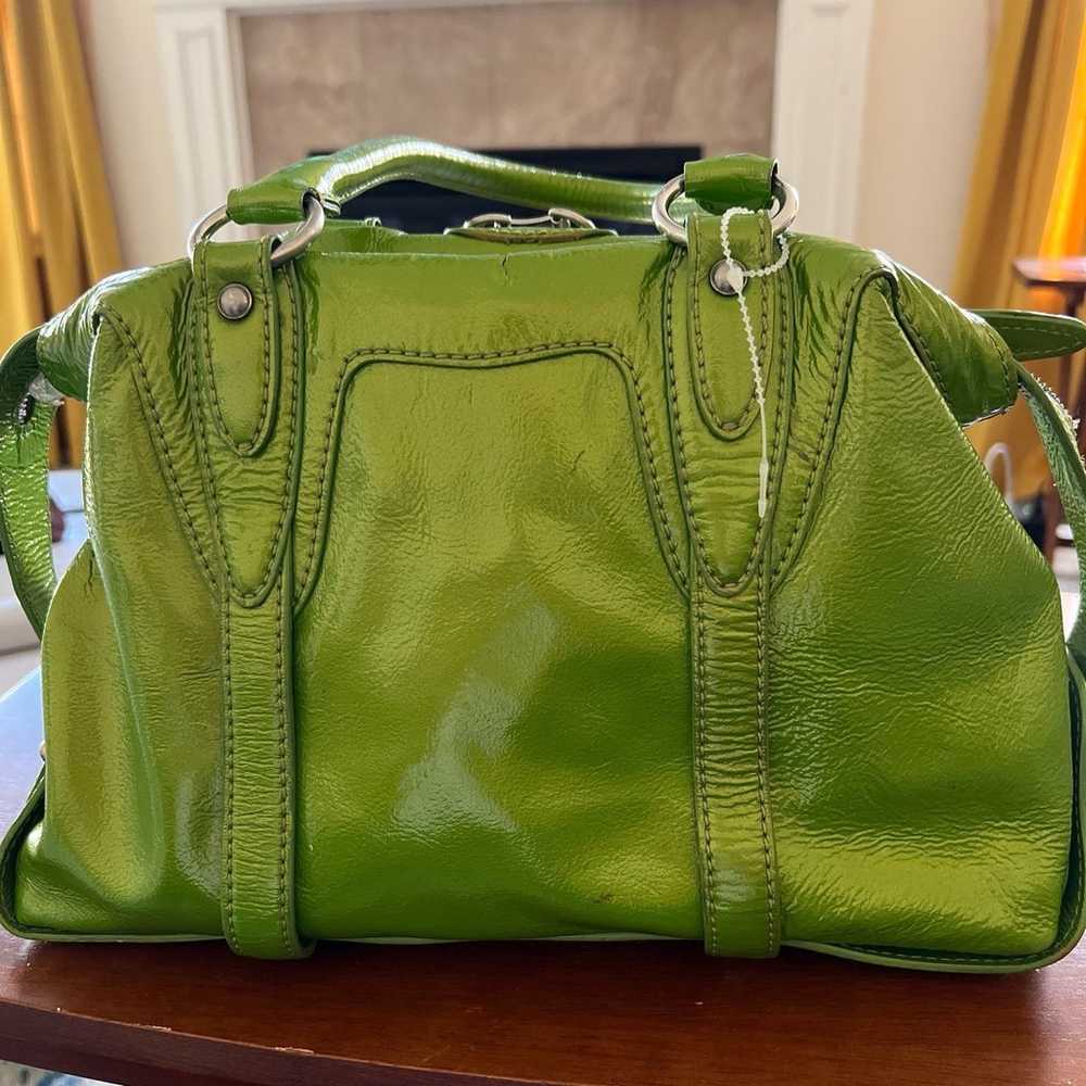 Michael Kors Handbag Shoulder Purse Vintage Green… - image 4