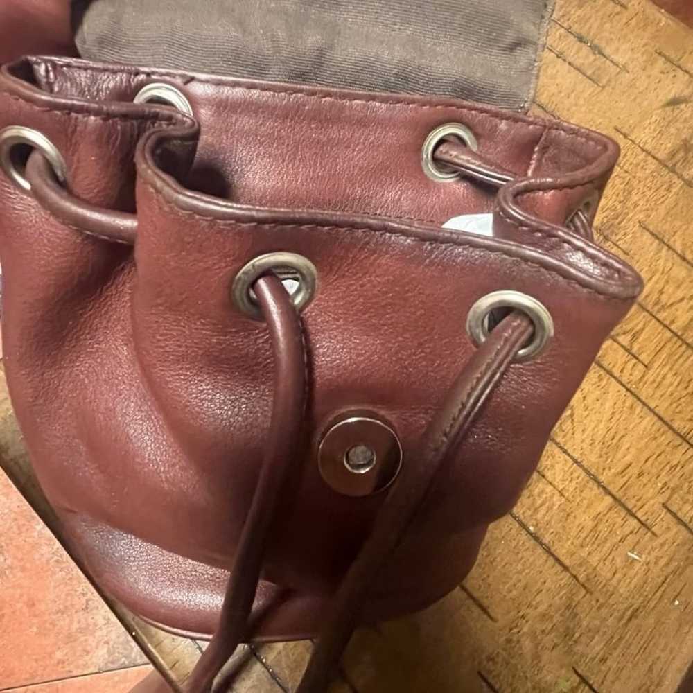 Vintage Brighton brown leather bag. Magnetic flap… - image 9