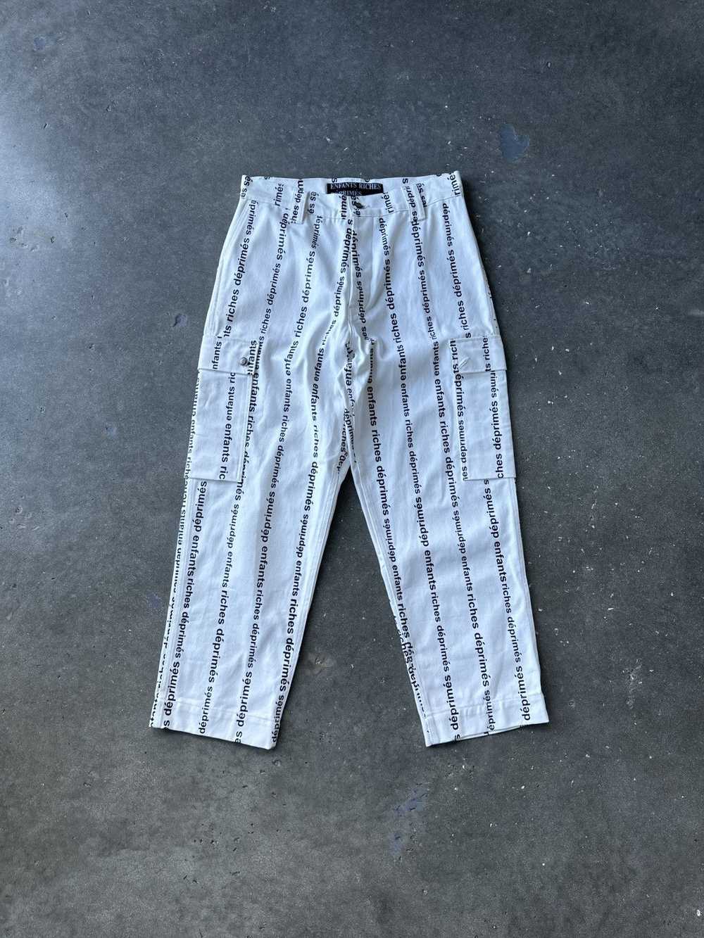 ERD Baggy White all over Logo baggy Cargo Pants - image 1