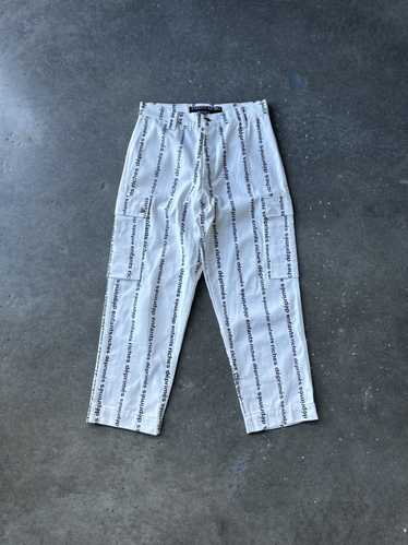 ERD Baggy White all over Logo baggy Cargo Pants - image 1