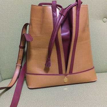 Cartier shoulder bag, leather, Bordeaux, Maillon