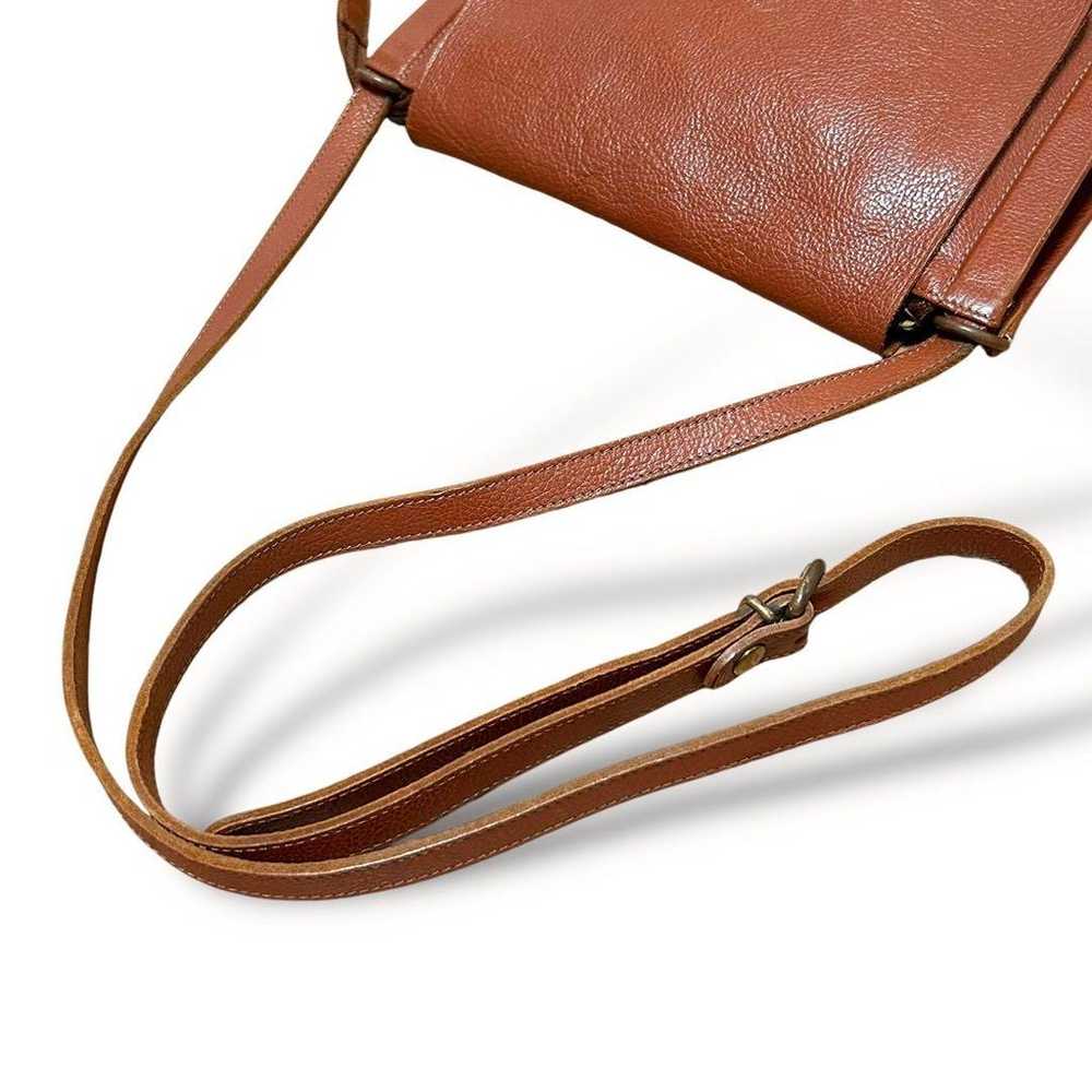 IL BISONTE shoulder bag pochette all leather brow… - image 8