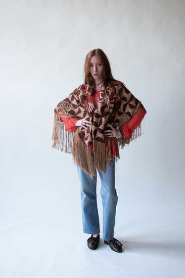 1920s Crochet Fringe Shawl