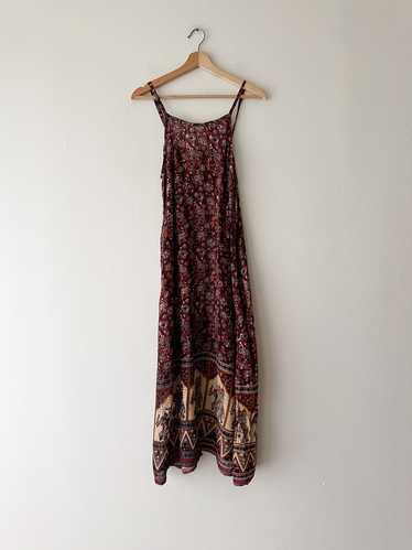 Bohemian Block Print Dress