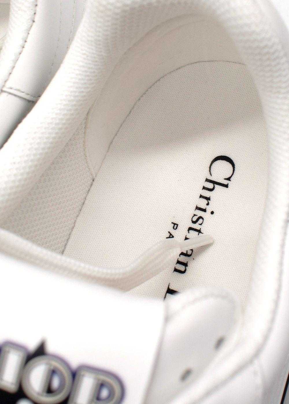 Managed by hewi Dior White Leather Freeway Traine… - image 7