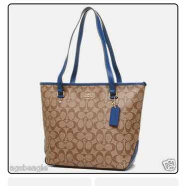 Coach Zip Top Tote