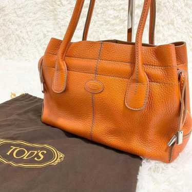 【Great Condition】TODS Handbag Logo Embossed Leath… - image 1