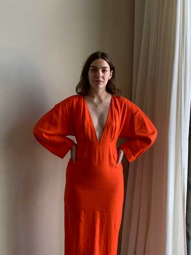 Mara Hoffman orange maxi dress