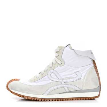 LOEWE Nylon Suede Flow Runner High Top Sneakers 38