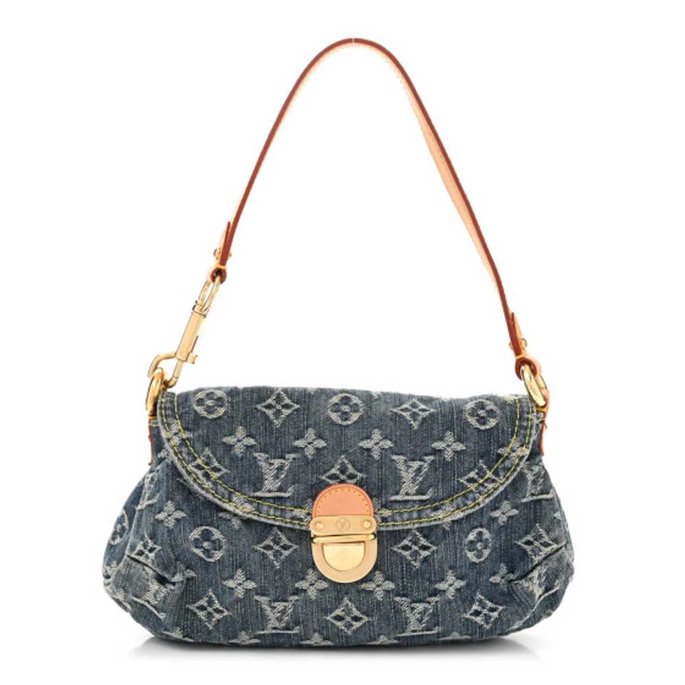 LOUIS VUITTON Monogram Denim Mini Pleaty Blue - image 1