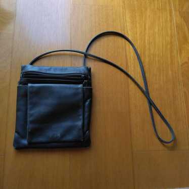 Leather Shoulder Bag Black