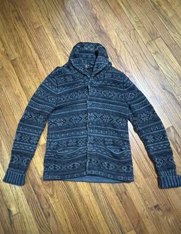 RRL Ralph Lauren RRL shawl cardigan indigo fair i… - image 1