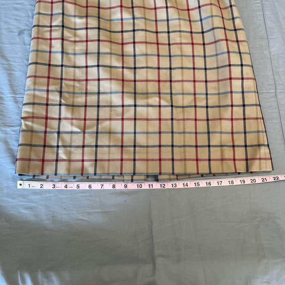 Pendleton Vintage Pendleton Wool Skirt Brown Plai… - image 9