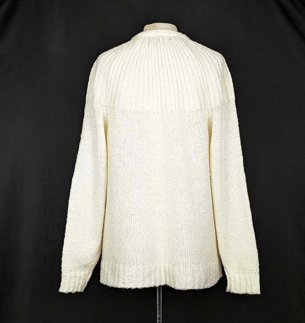 Susan Ess Cream Boucle Knit Cardigan Sweater (42)… - image 4