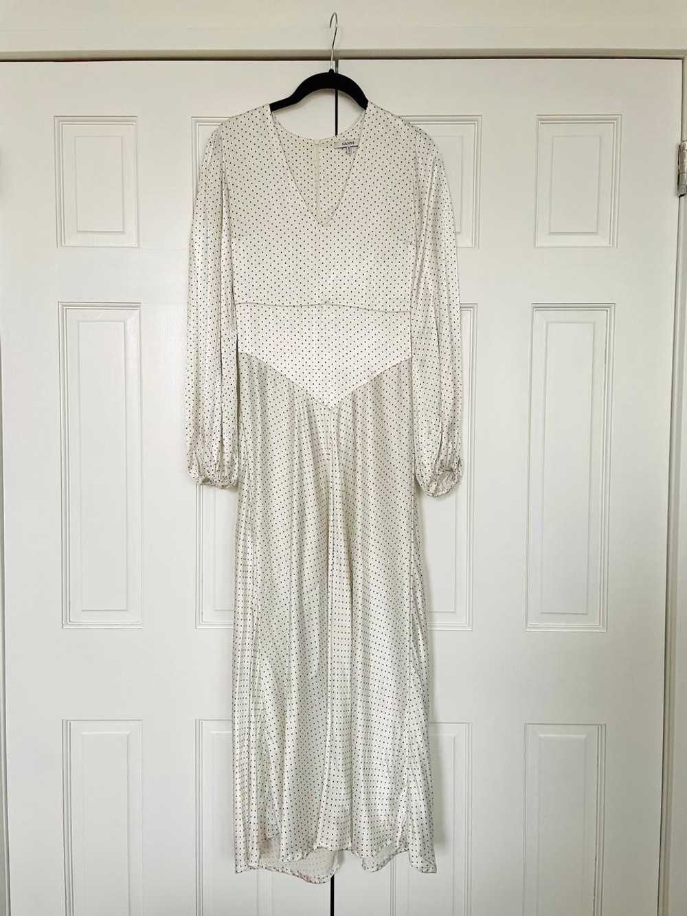 GANNI Cameron Polka-dot Satin Midi (34) | Used,… - image 4