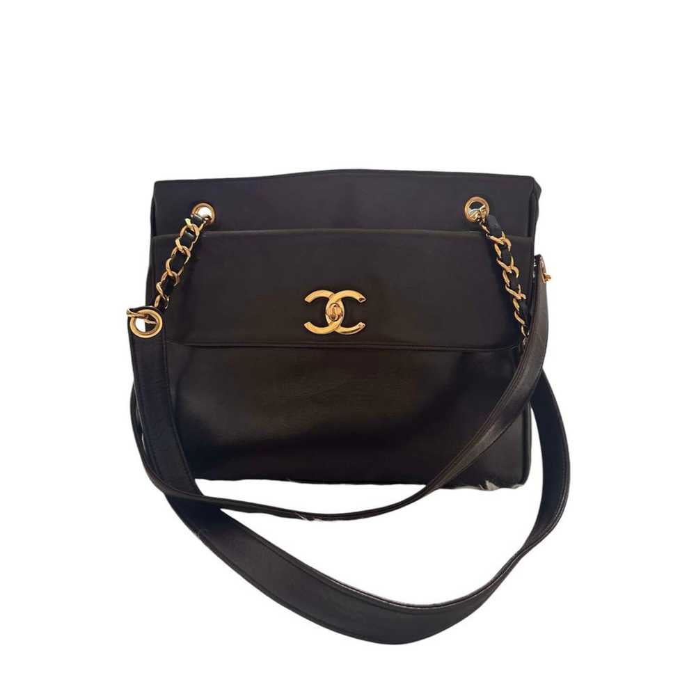 Chanel Vintage Cc Chain leather handbag - image 3