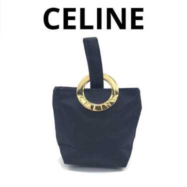 CELINE Celine Handbag Pouch Mini Circle Logo Gold 