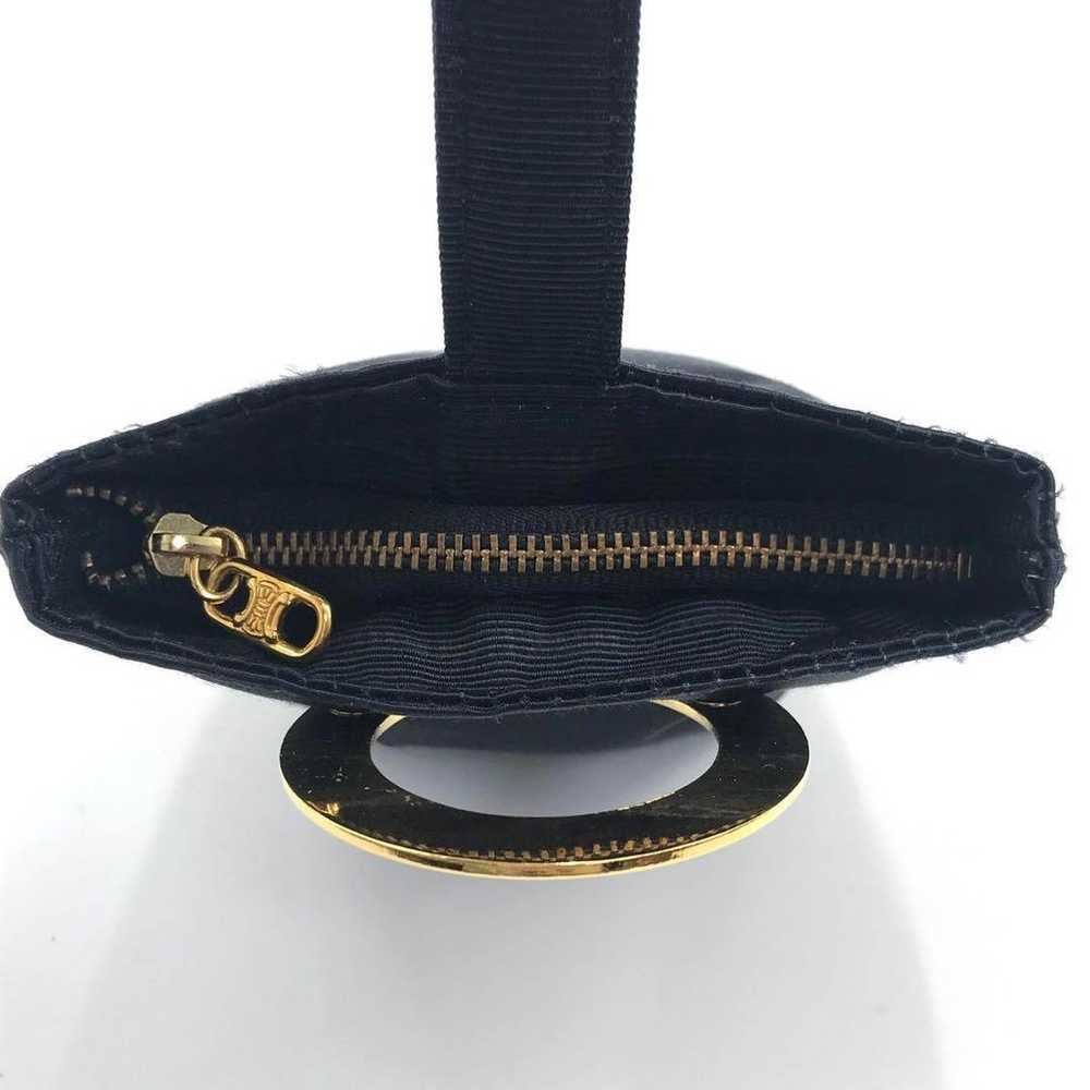 CELINE Celine Handbag Pouch Mini Circle Logo Gold… - image 4