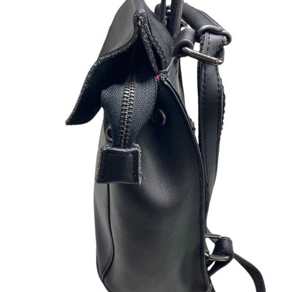 BARCOS Shoulder Bag Rucksack Leather Black - image 2