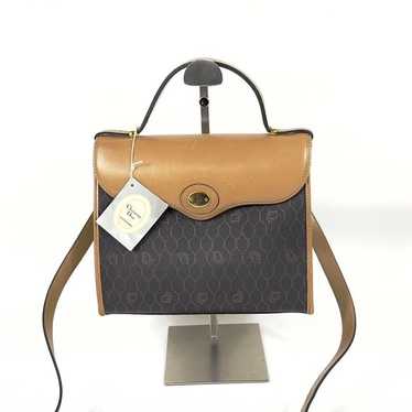 Christian Dior PVC leather 2way shoulder bag.