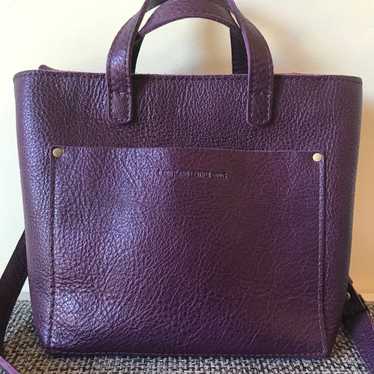 Portland Leather Goods Plum Mini Zip Crossbody - image 1