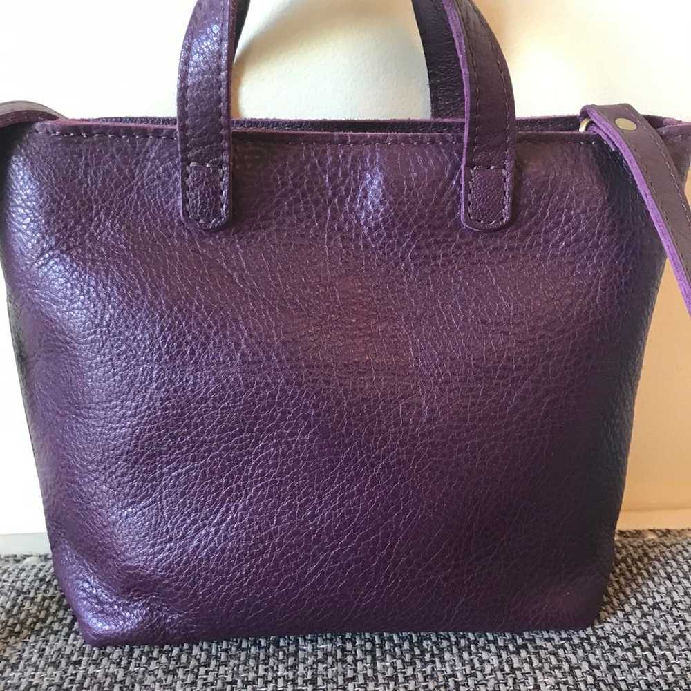 Portland Leather Goods Plum Mini Zip Crossbody - image 2