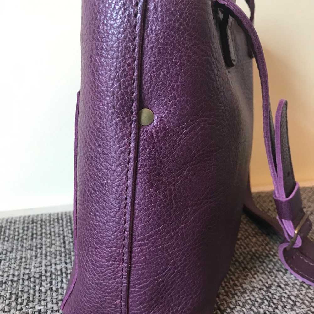 Portland Leather Goods Plum Mini Zip Crossbody - image 3