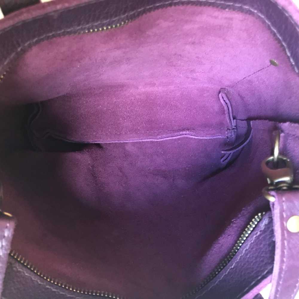 Portland Leather Goods Plum Mini Zip Crossbody - image 6