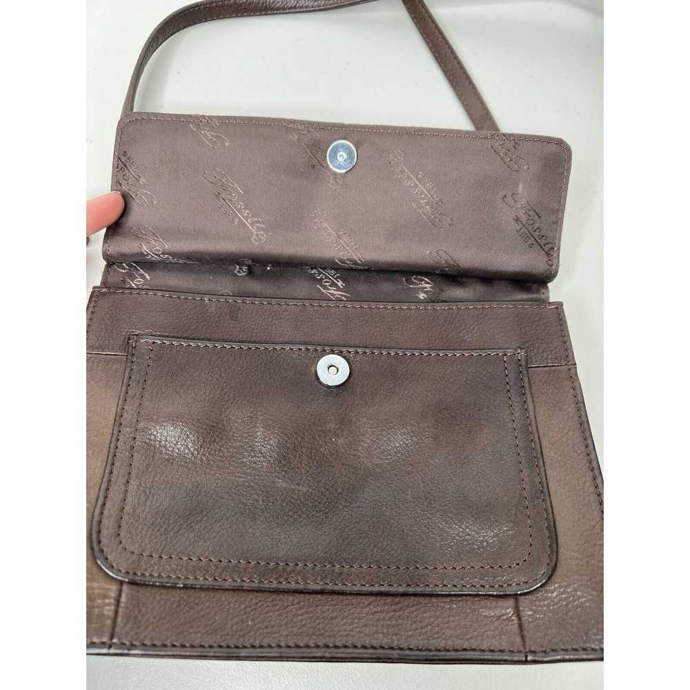 Vintage Fossil Brown Leather Fold Out Organizer C… - image 5