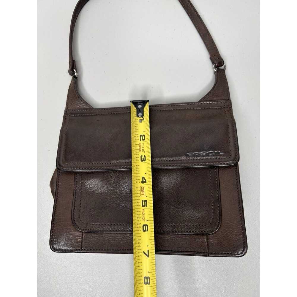 Vintage Fossil Brown Leather Fold Out Organizer C… - image 7