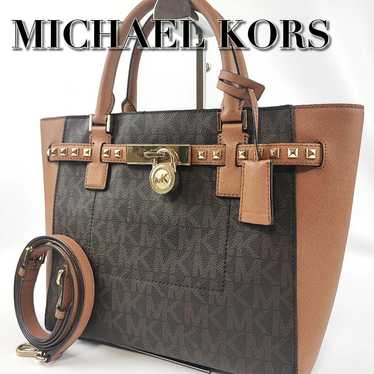 Michael Kors Handbag 2way Hamilton Monogram Brown