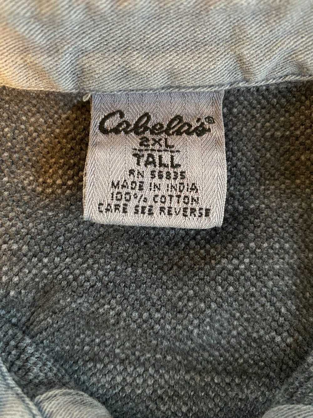 Cabelas × Vintage Vintage 90’s Cabelas Gray Textu… - image 3