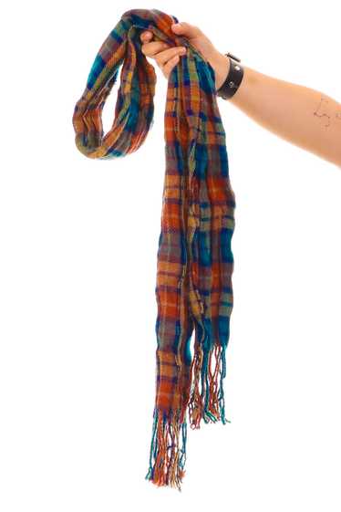 Vintage Autum Plaid Scarf