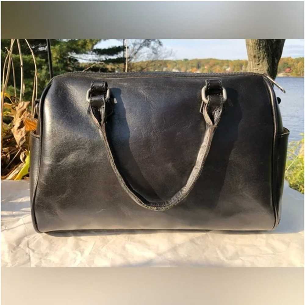 Patrica Nash Vintage Leather Black Tote Bag - image 1