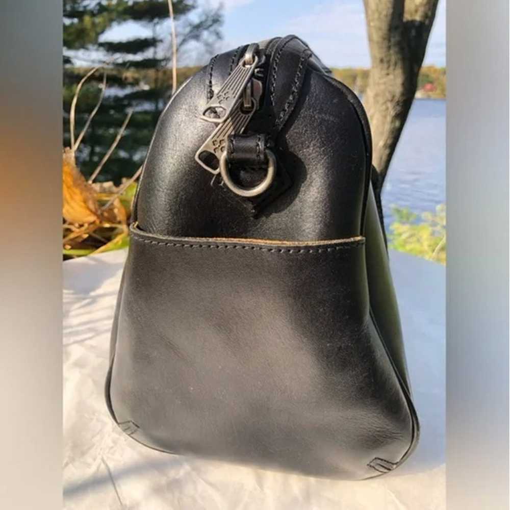 Patrica Nash Vintage Leather Black Tote Bag - image 4