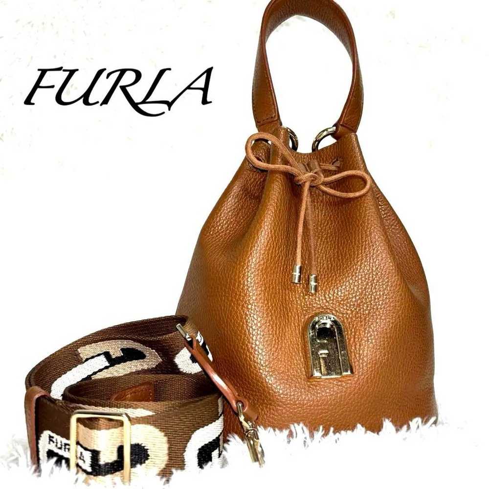 Exquisite item ✨ FURLA Sleek 2way Drawstring Shou… - image 2