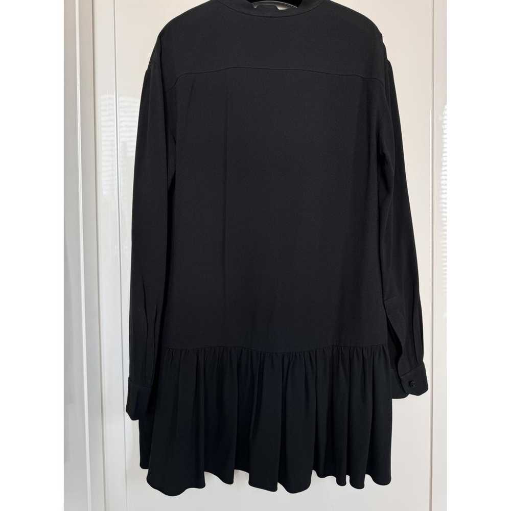 ワンピース SAINT LAURENT Black Nylon Blend Mini Dress Saint Laurent - Black Textured Short Sleeve Mini Dress