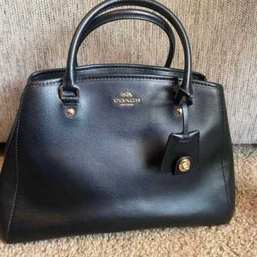 Coach Black Leather Bag - image 1