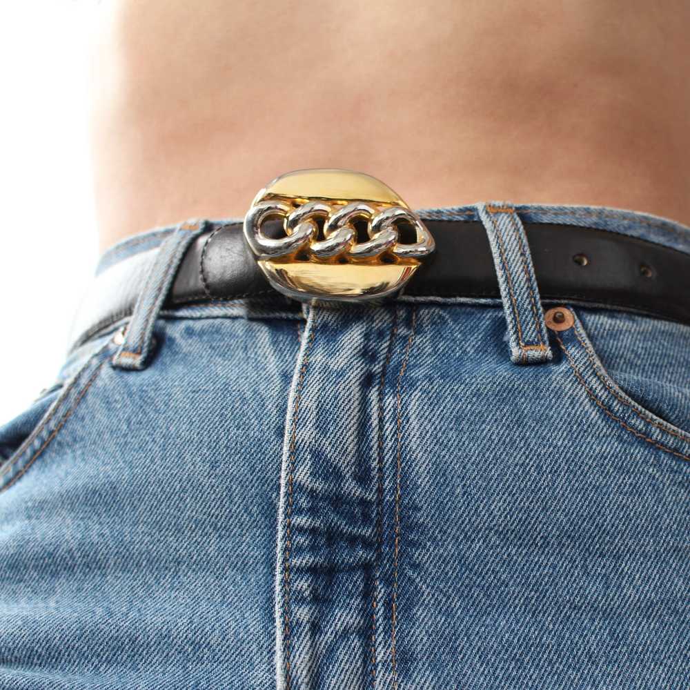 Vintage Christian Dior Chain Buckle Belt - image 2