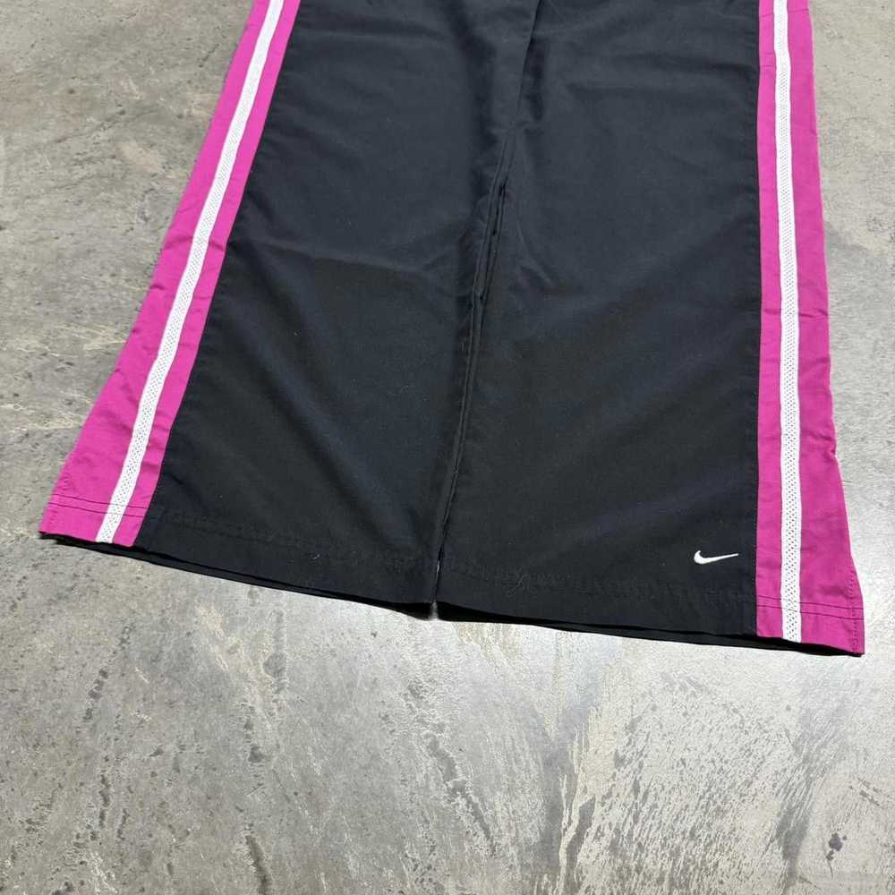 Nike VTG Y2K Black & Pink Baggy Wide Leg Nike Tra… - image 3